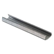 Stainless steel hog rings to fasten the net to the wire